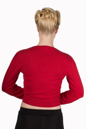 Little Luxury Cropped Cardigan-Banned-Dark Fashion Clothing