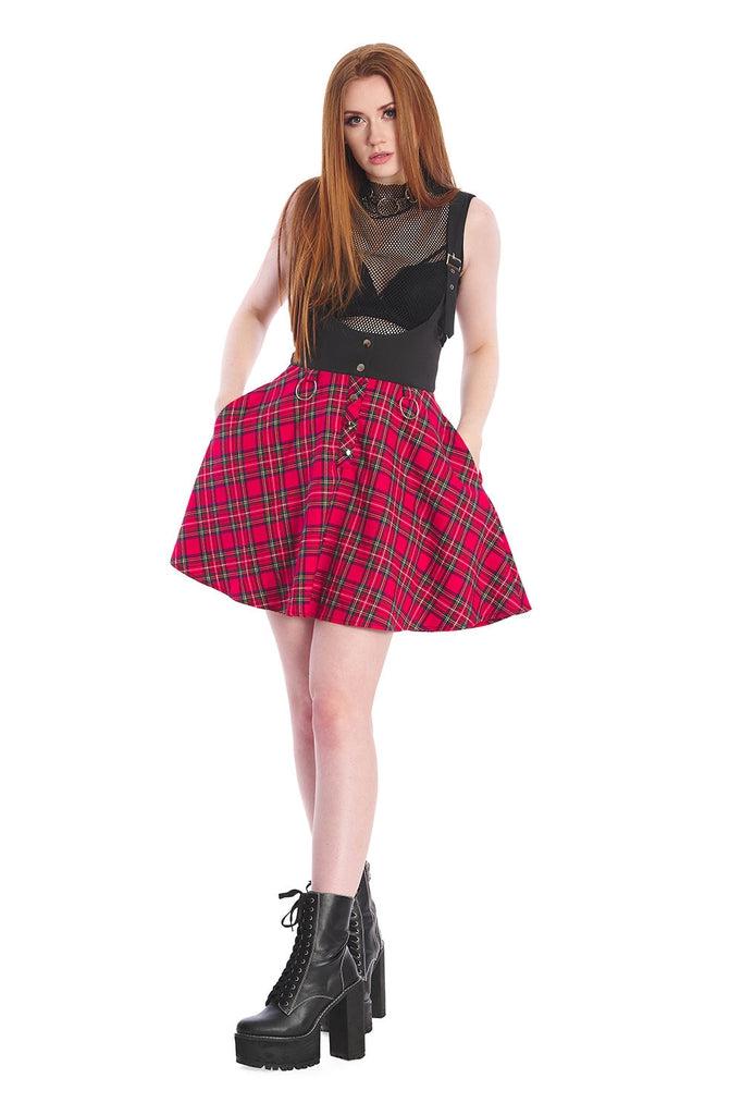 Lohan Skirt-Banned-Dark Fashion Clothing