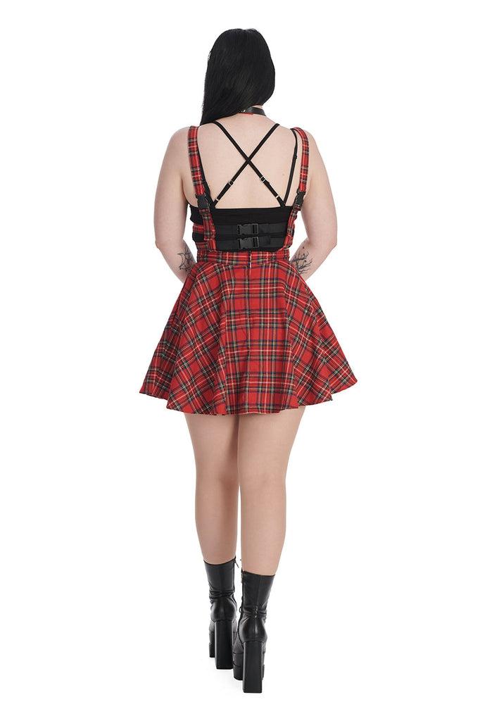 Lolita Tartan Skirt-Banned-Dark Fashion Clothing