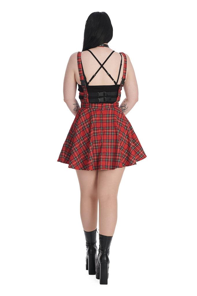 Lolita Tartan Skirt-Banned-Dark Fashion Clothing