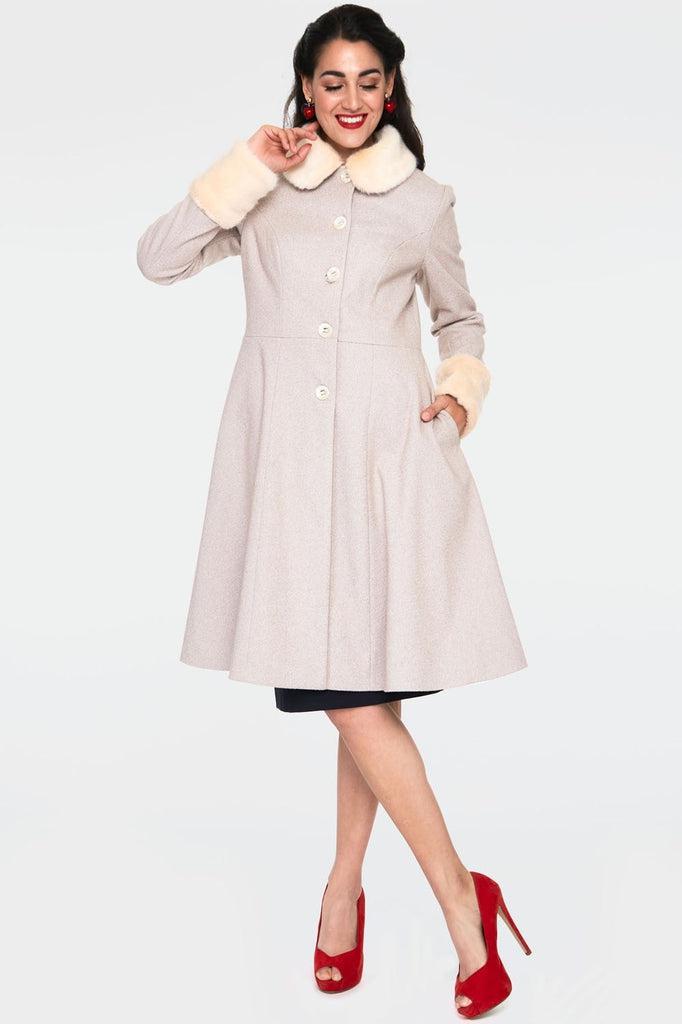 Louisa May Long Dress Coat-Voodoo Vixen-Dark Fashion Clothing