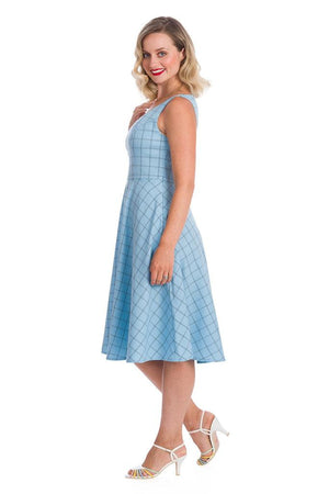 Love Story Fit And Flare Dress-Banned-Dark Fashion Clothing