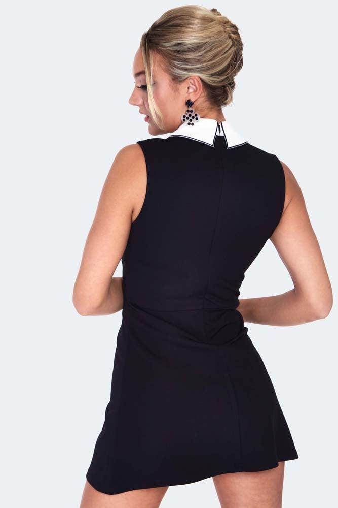 Madison Heart-Collar Dress-Voodoo Vixen-Dark Fashion Clothing