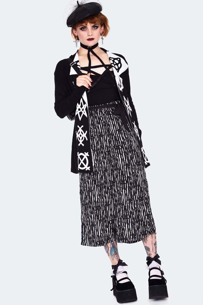 Magic Symbols Reverse Cardigan-Jawbreaker-Dark Fashion Clothing