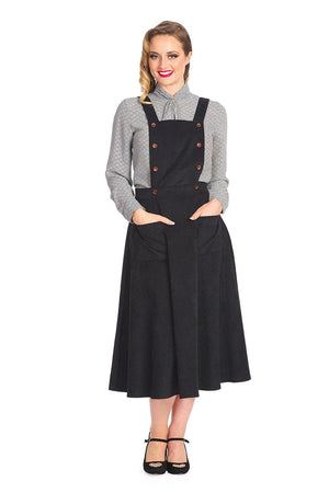 Mary Jane Pinafore Dress-Banned-Dark Fashion Clothing