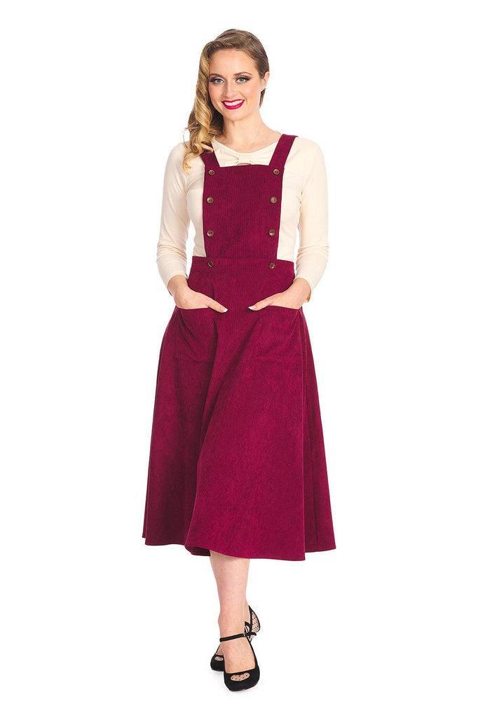 Mary Jane Pinafore Dress-Banned-Dark Fashion Clothing