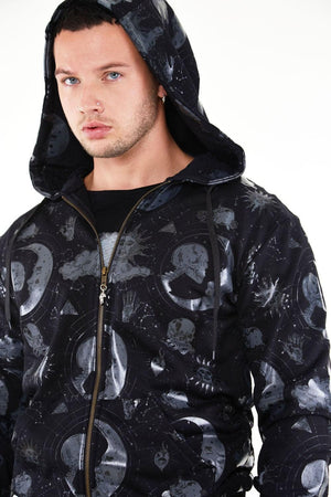 Mens Moonstone Hoodie-Jawbreaker-Dark Fashion Clothing