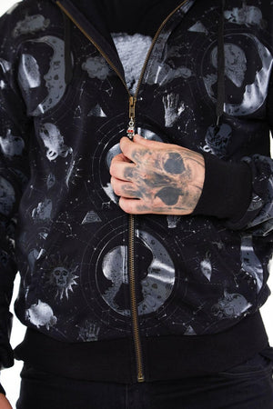 Mens Moonstone Hoodie-Jawbreaker-Dark Fashion Clothing