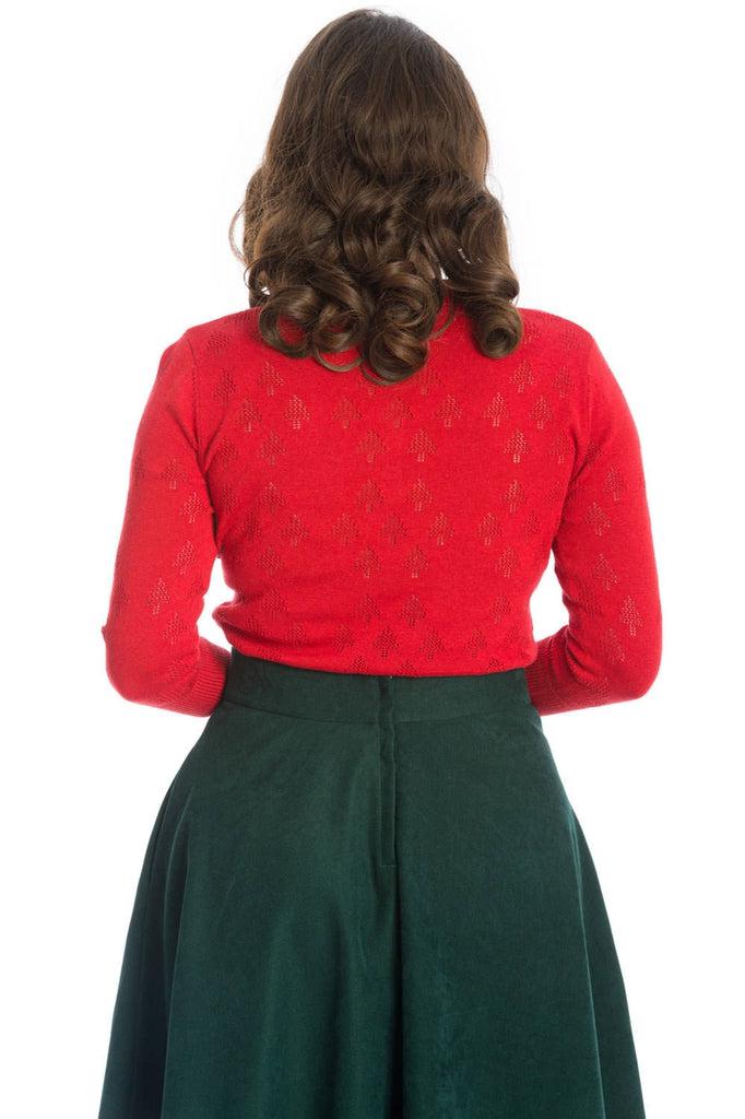 Merry Tree Knit Top-Banned-Dark Fashion Clothing