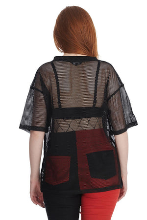 Mesh' N' Magic Top-Banned-Dark Fashion Clothing