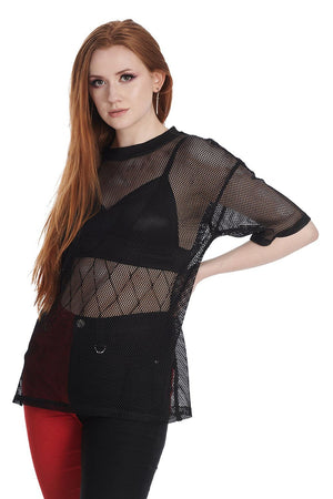 Mesh' N' Magic Top-Banned-Dark Fashion Clothing