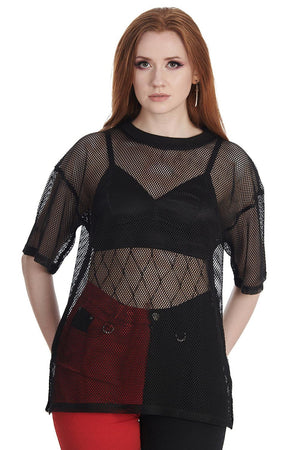 Mesh' N' Magic Top-Banned-Dark Fashion Clothing