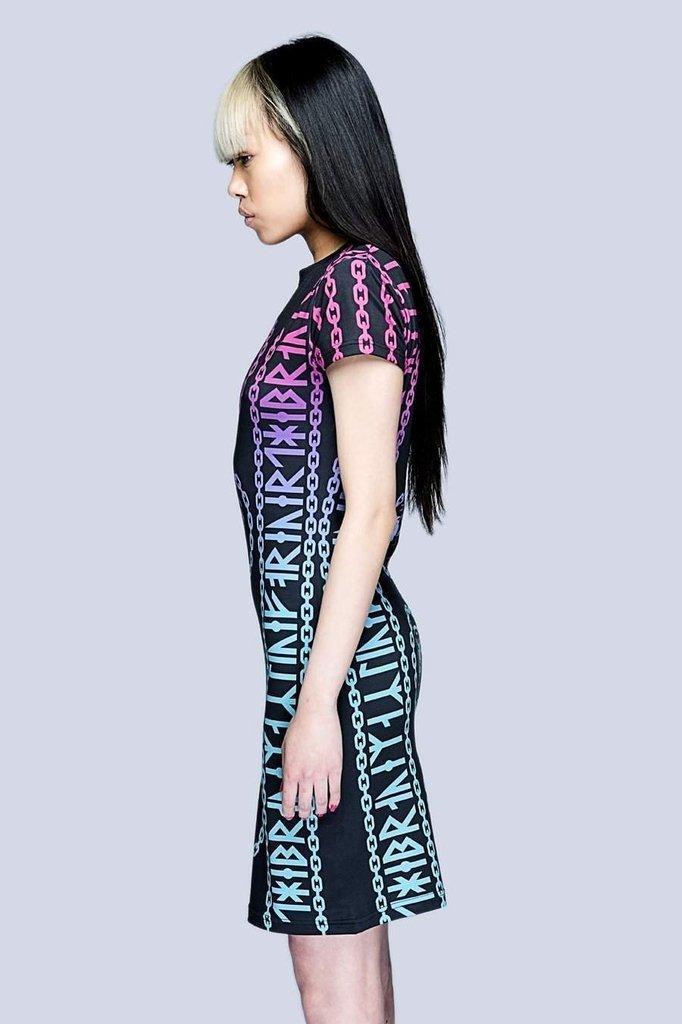 Mishka 2.0 Death Adder Chain Dress-Long Clothing-Dark Fashion Clothing