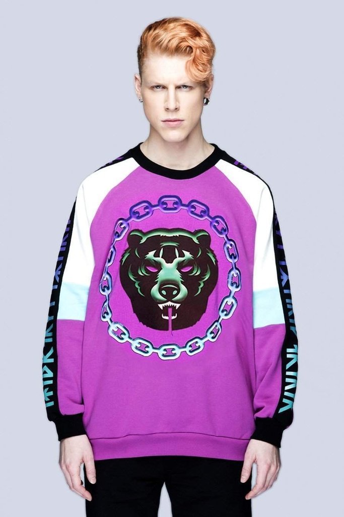 Mishka 2.0 Death Adder Chain Sweater - Unisex-Long Clothing-Dark Fashion Clothing