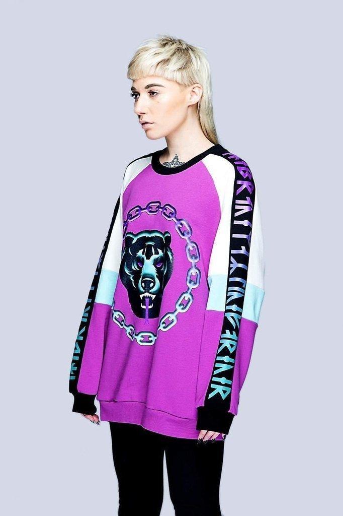 Mishka 2.0 Death Adder Chain Sweater - Unisex-Long Clothing-Dark Fashion Clothing