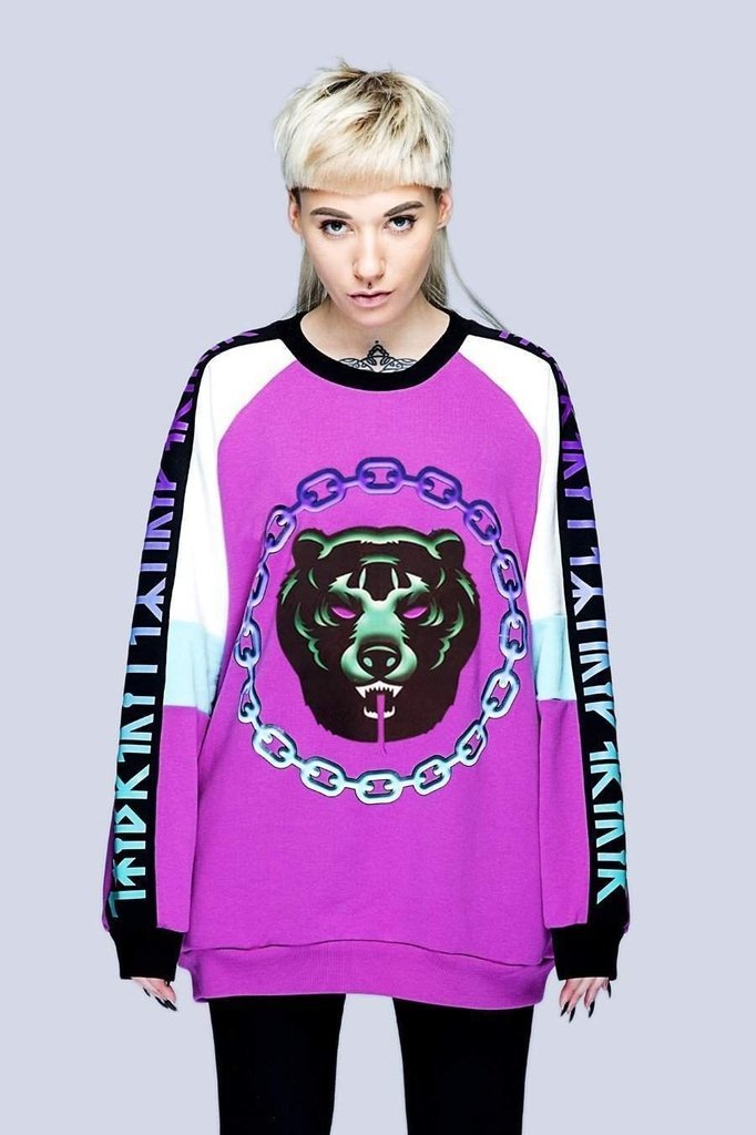 Mishka 2.0 Death Adder Chain Sweater - Unisex-Long Clothing-Dark Fashion Clothing