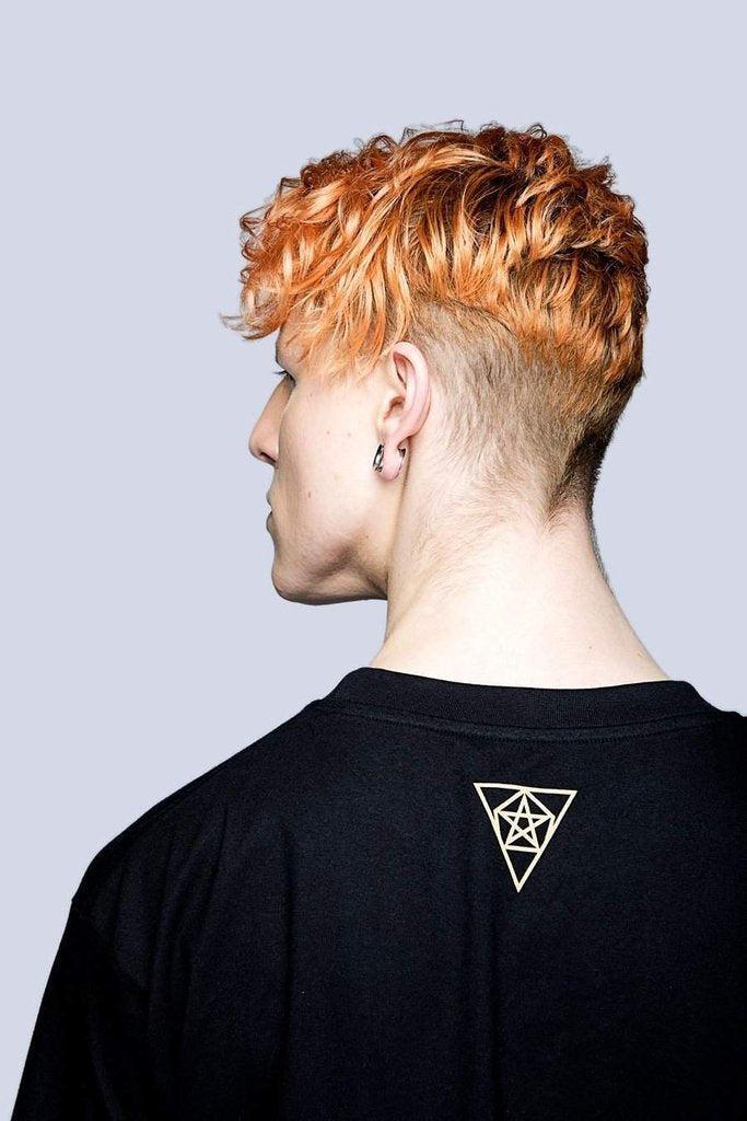 Mishka 2.0 Death Adder Chain T-Shirt - Gold or Turquoise-Long Clothing-Dark Fashion Clothing