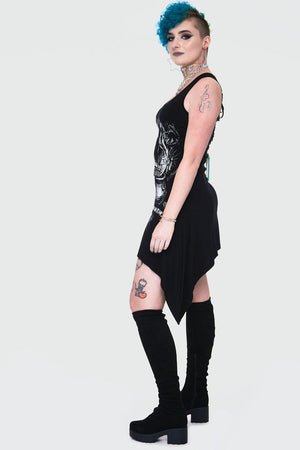 Modern Witch Witchy Dress With Back Ties-Jawbreaker-Dark Fashion Clothing