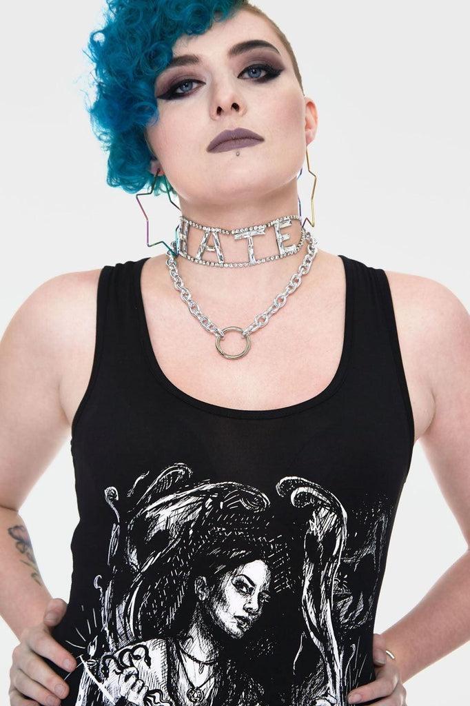 Modern Witch Witchy Dress With Back Ties-Jawbreaker-Dark Fashion Clothing