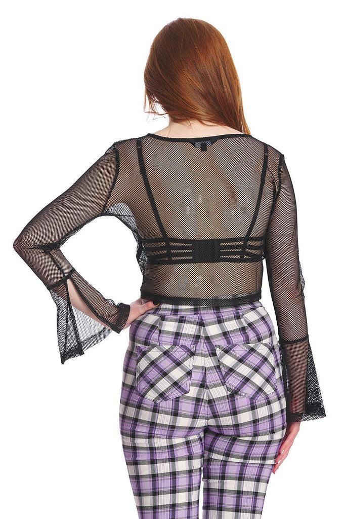 Morwenna Mesh Top-Banned-Dark Fashion Clothing