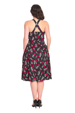 Nashville Flaire Dress-Banned-Dark Fashion Clothing