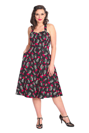 Nashville Flaire Dress-Banned-Dark Fashion Clothing