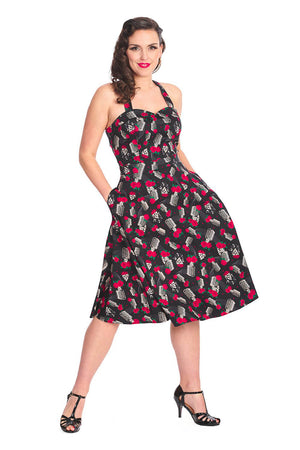 Nashville Flaire Dress-Banned-Dark Fashion Clothing