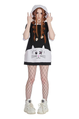 Neko Hoodie-Banned-Dark Fashion Clothing