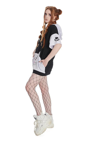 Neko Hoodie-Banned-Dark Fashion Clothing