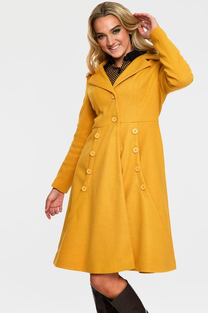 Nicole 40s Style Coat-Voodoo Vixen-Dark Fashion Clothing