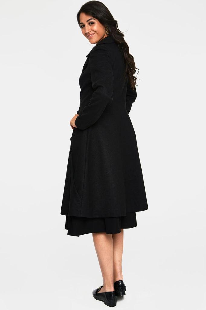 Nicole 40s Style Coat-Voodoo Vixen-Dark Fashion Clothing