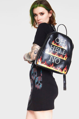 Oh Hell No Backpack-Jawbreaker-Dark Fashion Clothing