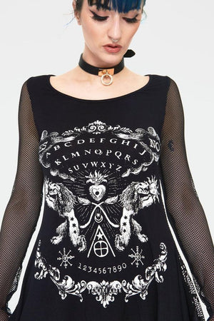 Ouija Board Long Sleeve Top-Jawbreaker-Dark Fashion Clothing