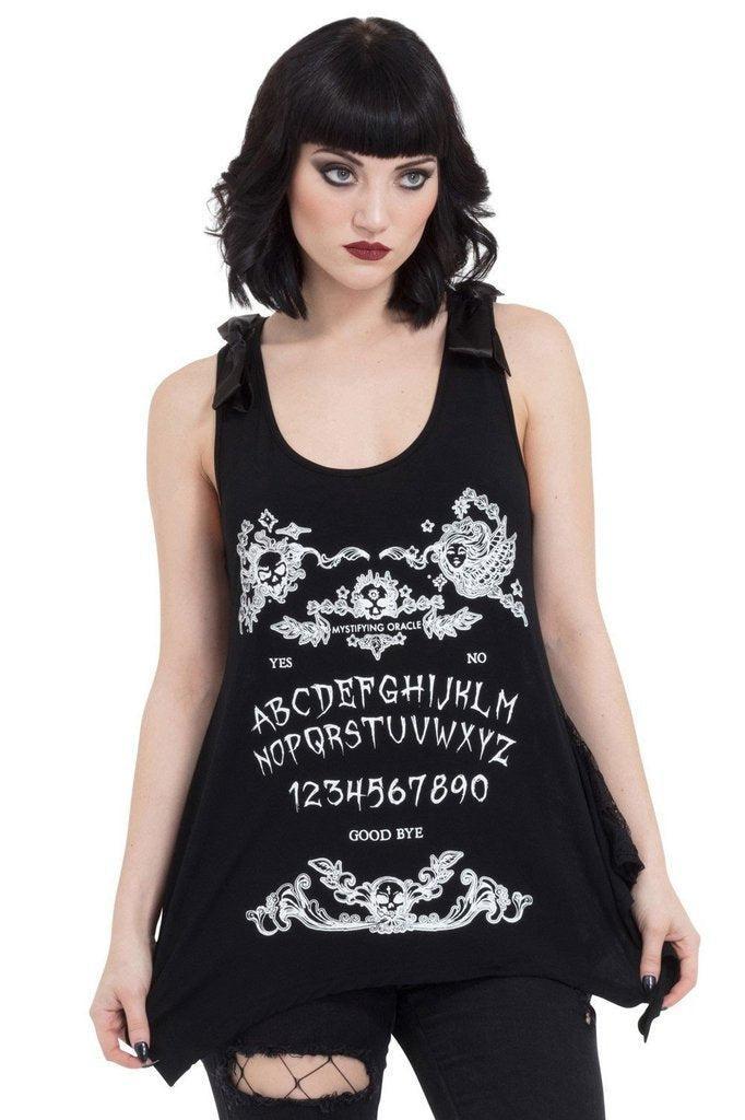 Ouiji Goth Vest Top-Jawbreaker-Dark Fashion Clothing