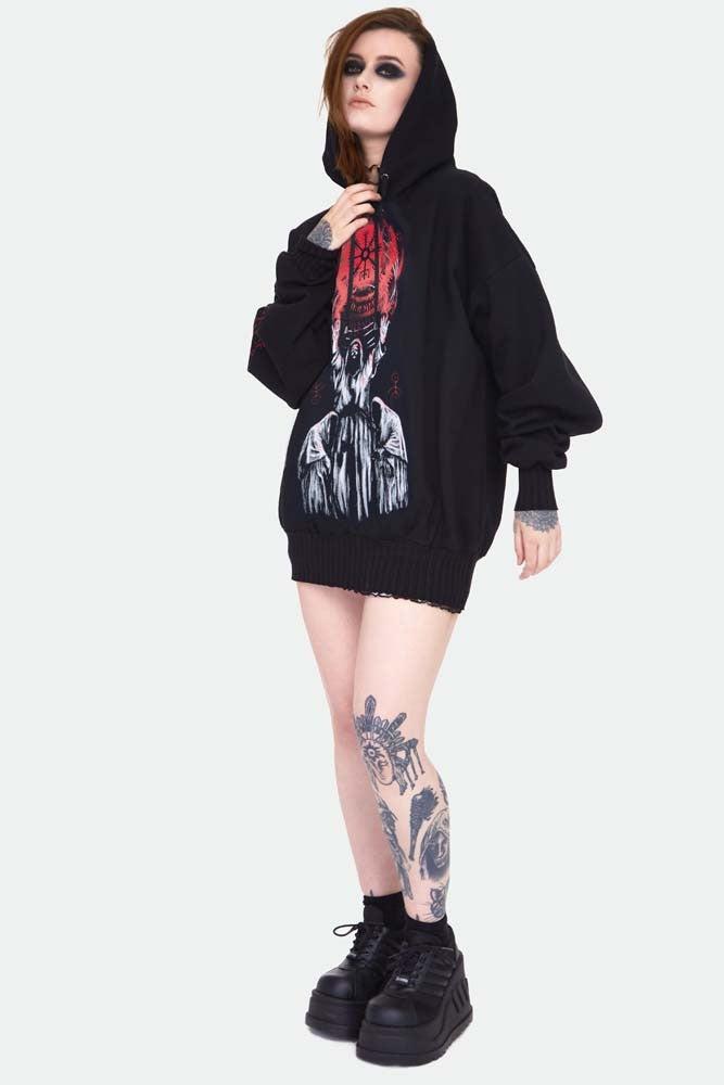 Pagan Oversized Hoodie-Jawbreaker-Dark Fashion Clothing