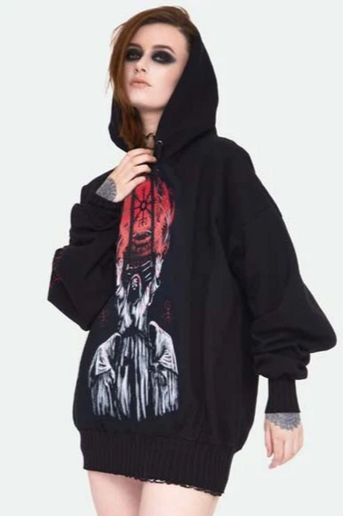 Pagan Oversized Hoodie-Jawbreaker-Dark Fashion Clothing