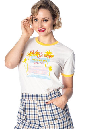 Palm Springs Tee-Banned-Dark Fashion Clothing