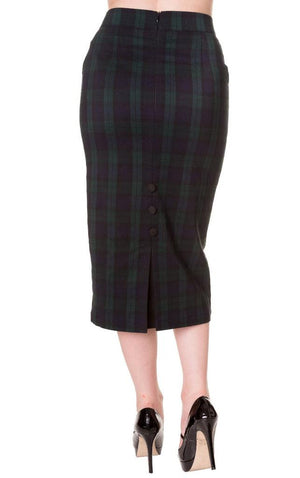 Pencil Skirt-Banned-Dark Fashion Clothing
