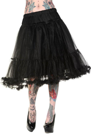 Petticoat Long Skirt-Banned-Dark Fashion Clothing