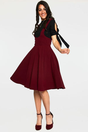 Phoebe High Waisted Overall Skirt-Voodoo Vixen-Dark Fashion Clothing
