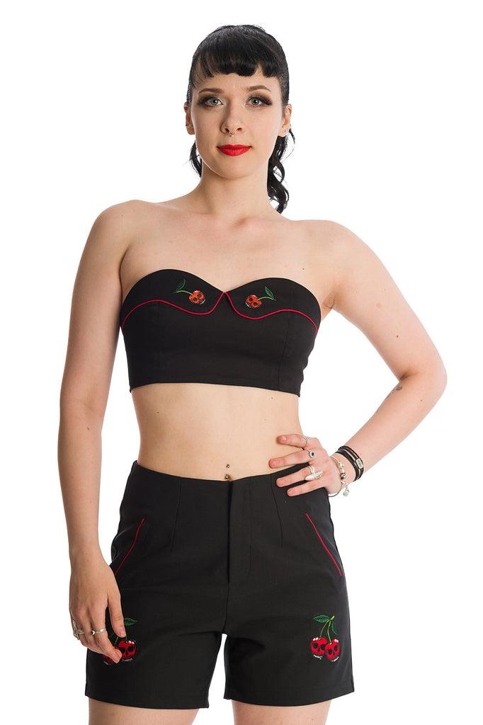 Pick Me Cherry Top-Banned-Dark Fashion Clothing