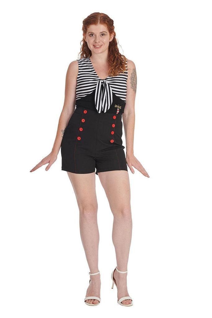 Pin Up Shorts-Banned-Dark Fashion Clothing