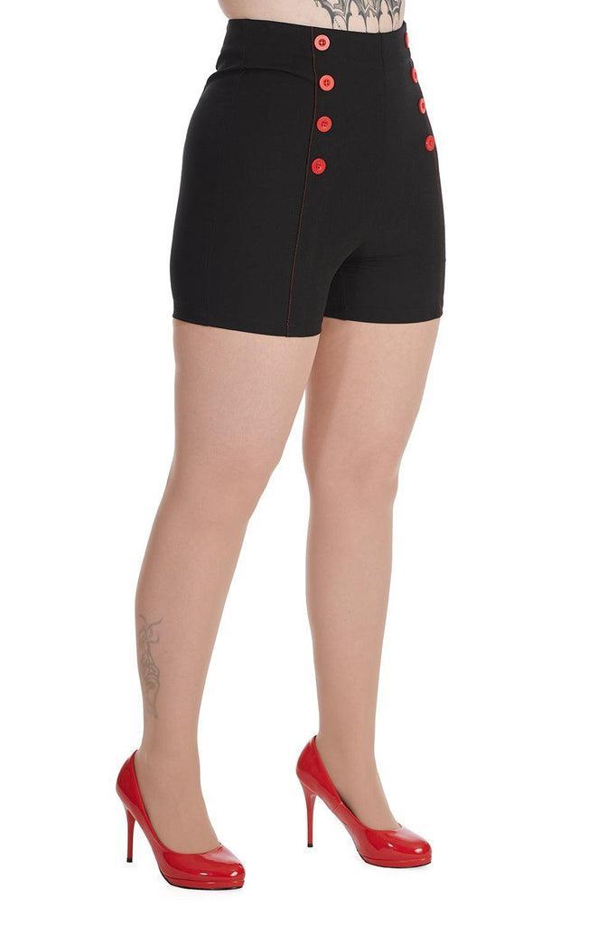 Pin Up Shorts-Banned-Dark Fashion Clothing