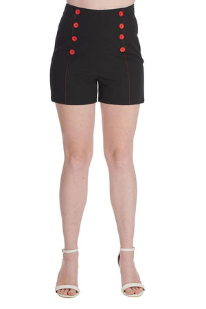 Pin Up Shorts-Banned-Dark Fashion Clothing