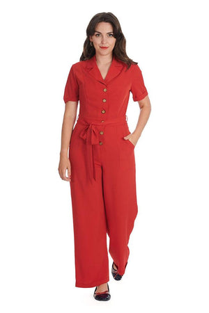 Pleased As Punch Jumpsuit-Banned-Dark Fashion Clothing