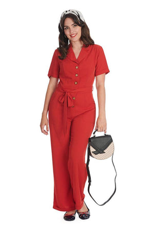 Pleased As Punch Jumpsuit-Banned-Dark Fashion Clothing