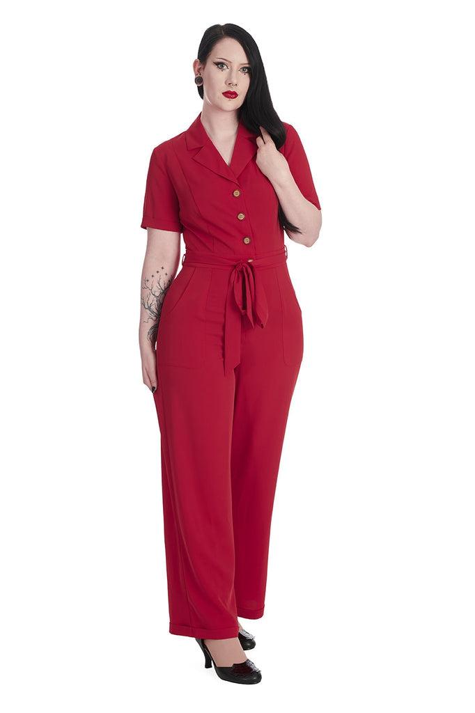 Pleased As Punch Jumpsuit-Banned-Dark Fashion Clothing