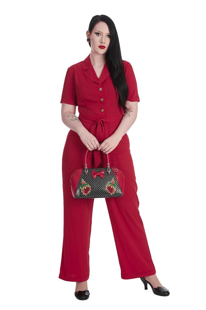 Pleased As Punch Jumpsuit-Banned-Dark Fashion Clothing