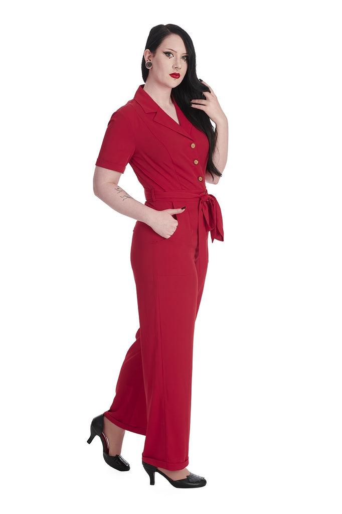 Pleased As Punch Jumpsuit-Banned-Dark Fashion Clothing