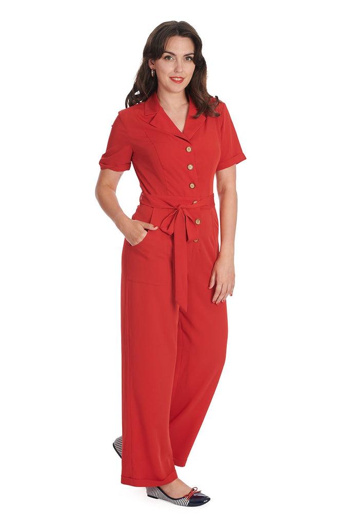 Pleased As Punch Jumpsuit-Banned-Dark Fashion Clothing